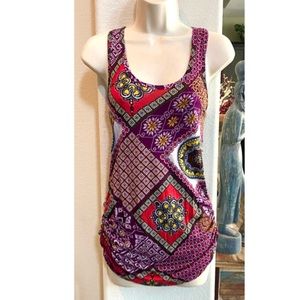 NWOT boho style Vintage 9 tank top blouse. Sz M